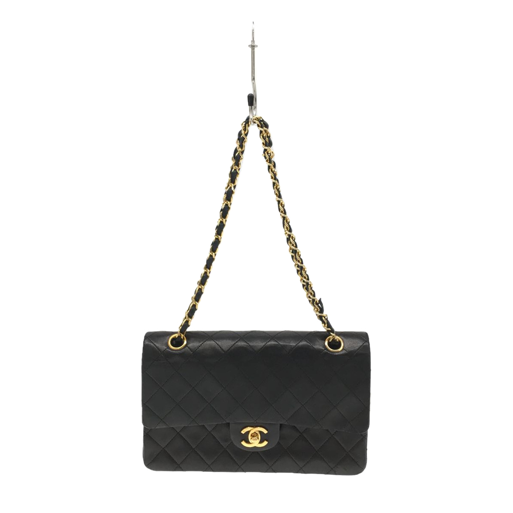 Chanel Chain Shoulder Bag Lambskin Black